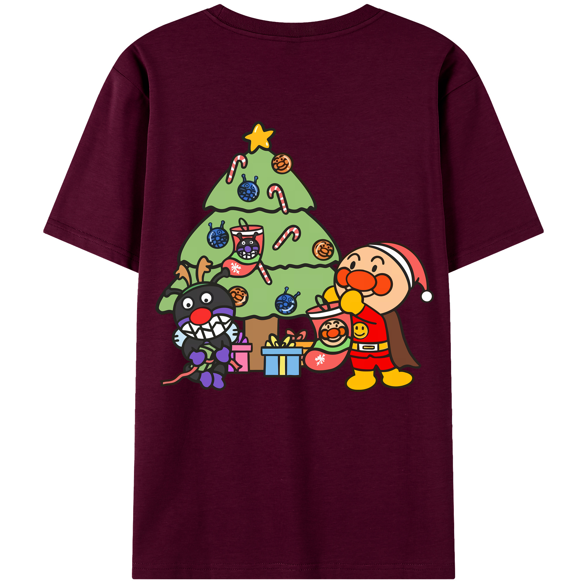 （画像用） アンパンマン Anpanman レディース半袖Tシャツ(バックプリント)